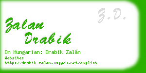 zalan drabik business card