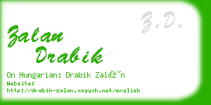 zalan drabik business card